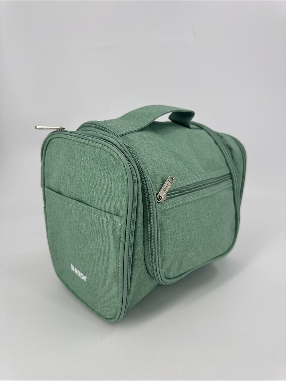 WANDF Women’s Sage Green Travel Toiletry Bag EUC
